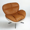 Marlin Tub Swivel Chair (Brown & cream)
