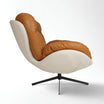 Marlin Tub Swivel Chair (Brown & cream)