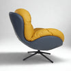 Marlin Tub Swivel Chair (Mustard Yellow & Black)