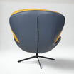 Marlin Tub Swivel Chair (Mustard Yellow & Black)