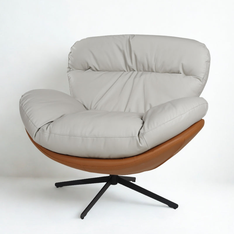 Marlin Tub Chair (Cream & Brown)