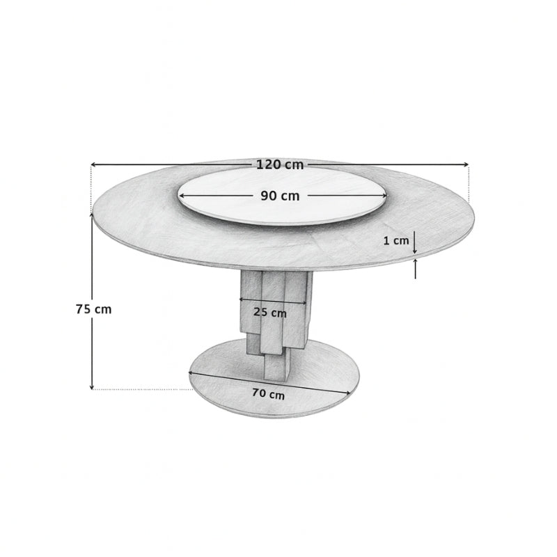 Vigneto Dining Table (d:120 cm)