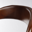 Enya Bar Stool Dark Wood Finish