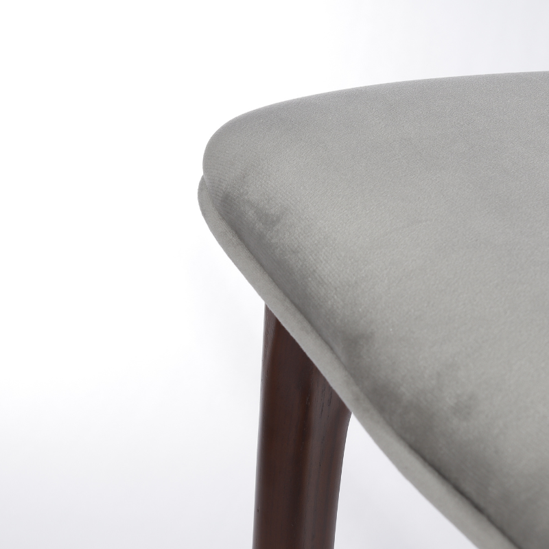 Enya Bar Stool Dark Wood Finish