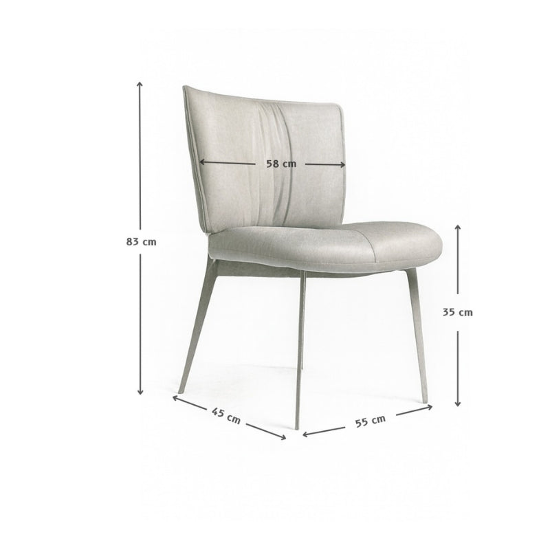 Bitwin Grey Dining Chair