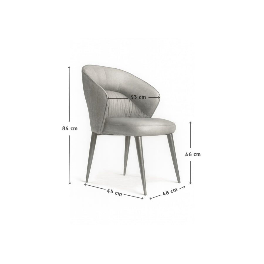 Gemma Creamy White Dining Chair