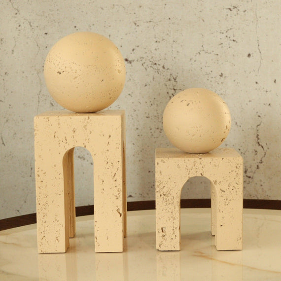 A Pair of Monolith Sphere Towers (H:11/H:16cm) - Avenue39A Pair of Monolith Sphere Towers (H:11/H:16cm)Avenue39Avenue39A Pair of Monolith Sphere Towers (H:11/H:16cm)
