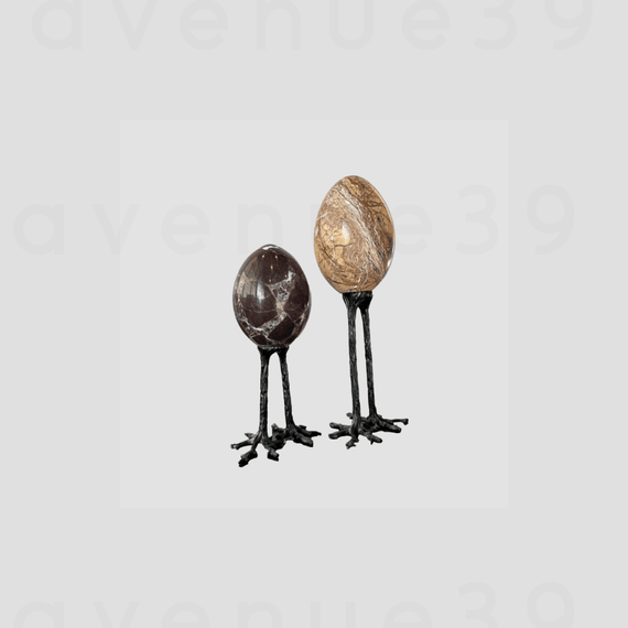 A Pair of Rooted Egg Stands (Brown & Golden) - Avenue39A Pair of Rooted Egg Stands (Brown & Golden)Avenue39Avenue39A Pair of Rooted Egg Stands (Brown & Golden)