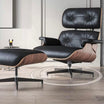 Lincoln Leather Chair & Footstool