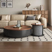 Lucius Coffee Table Set (Coffee Table+Side Table+Ottoman)